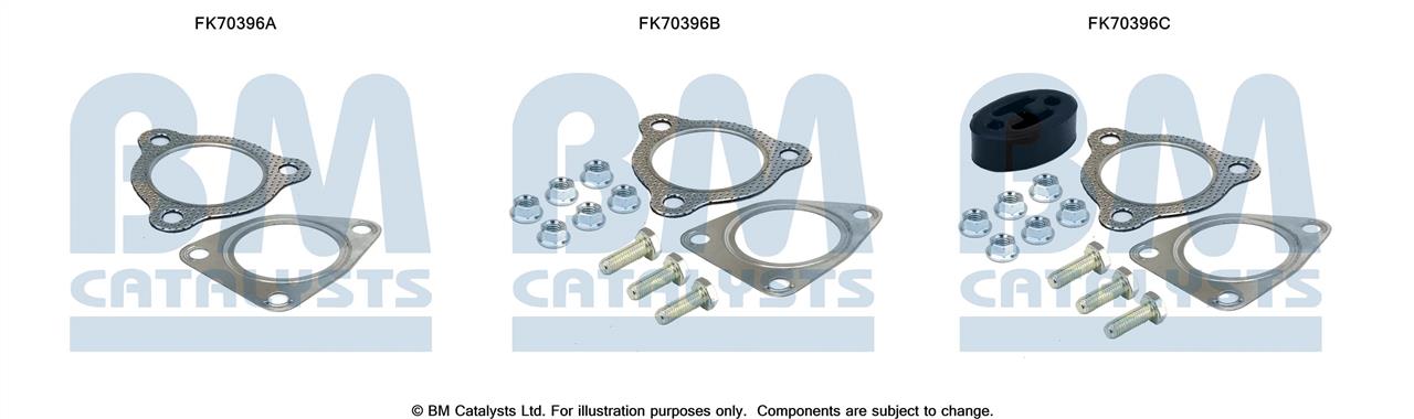 BM Catalysts FK70396 Mounting kit for exhaust system FK70396