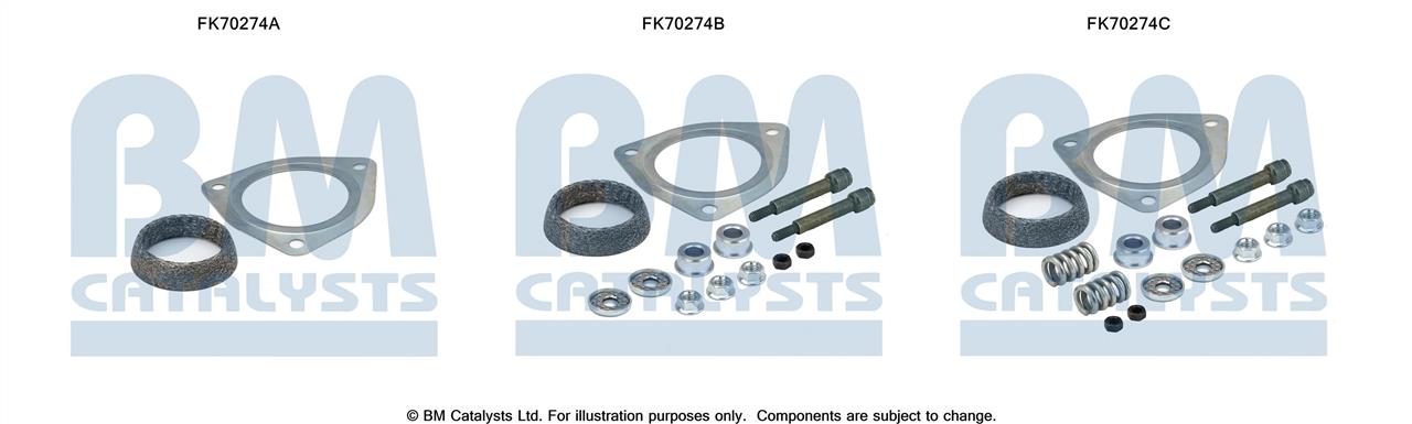 BM Catalysts FK70274 Mounting kit for exhaust system FK70274