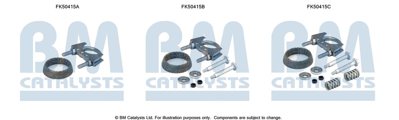 BM Catalysts FK50415 Mounting kit for exhaust system FK50415