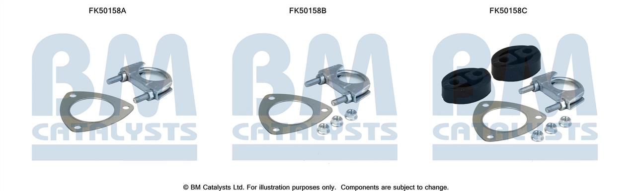 BM Catalysts FK50158 Mounting kit for exhaust system FK50158