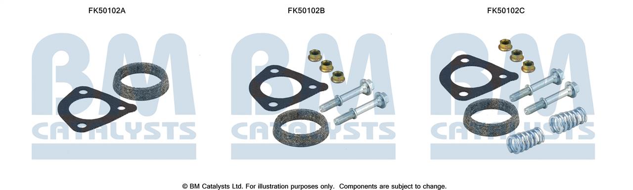 BM Catalysts FK50102 Mounting kit for exhaust system FK50102