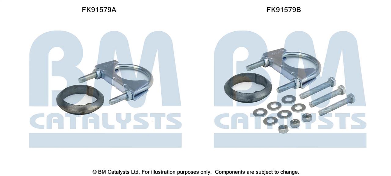 BM Catalysts FK91579 Mounting Kit, catalytic converter FK91579