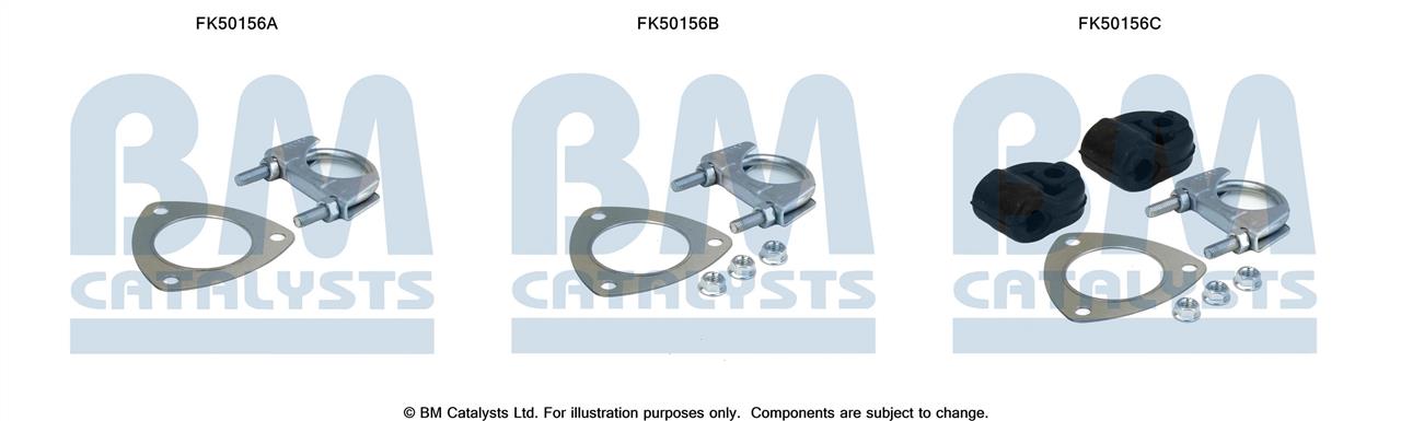 BM Catalysts FK50156 Mounting kit for exhaust system FK50156