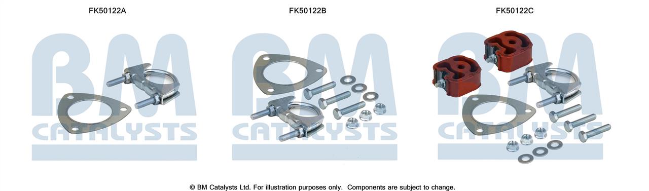 BM Catalysts FK50122 Mounting kit for exhaust system FK50122