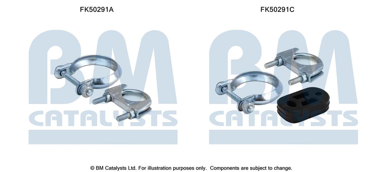 BM Catalysts FK50291 Mounting kit for exhaust system FK50291