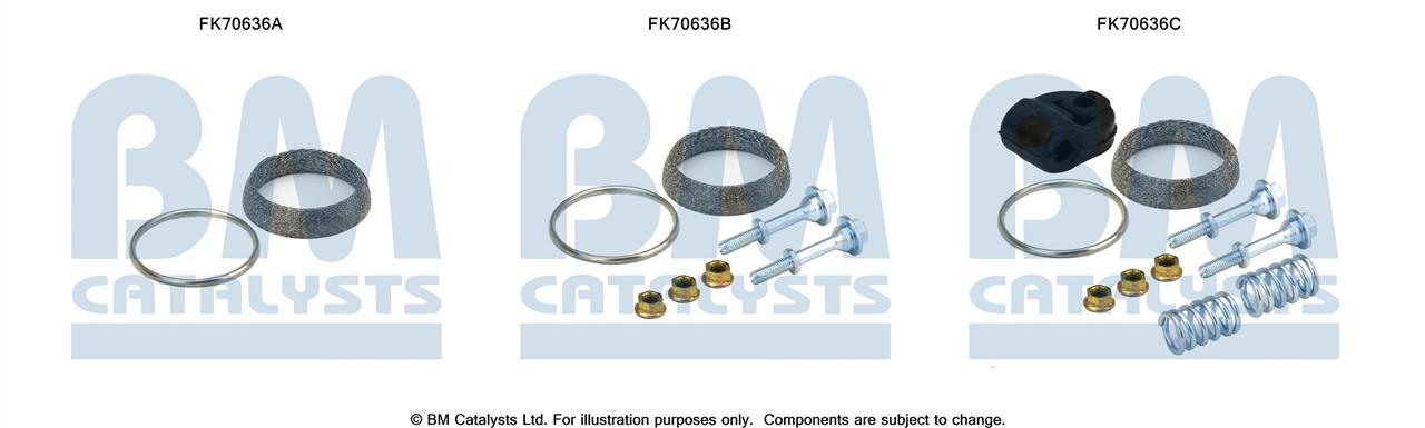 BM Catalysts FK70636 Mounting kit for exhaust system FK70636