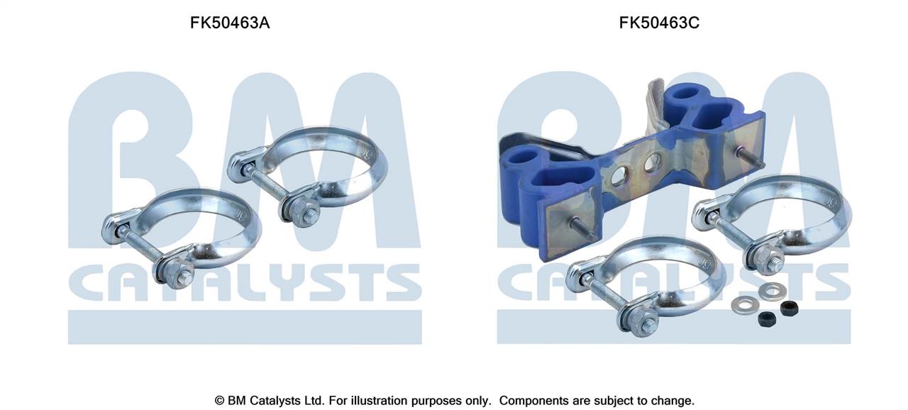 BM Catalysts FK50463 Mounting kit for exhaust system FK50463
