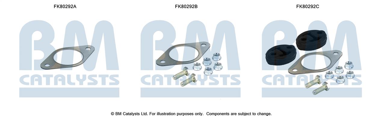 BM Catalysts FK80292 Mounting Kit, catalytic converter FK80292
