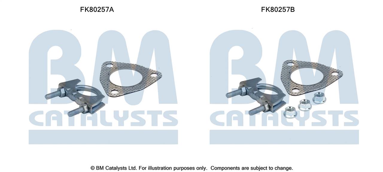 BM Catalysts FK80257 Mounting Kit, catalytic converter FK80257