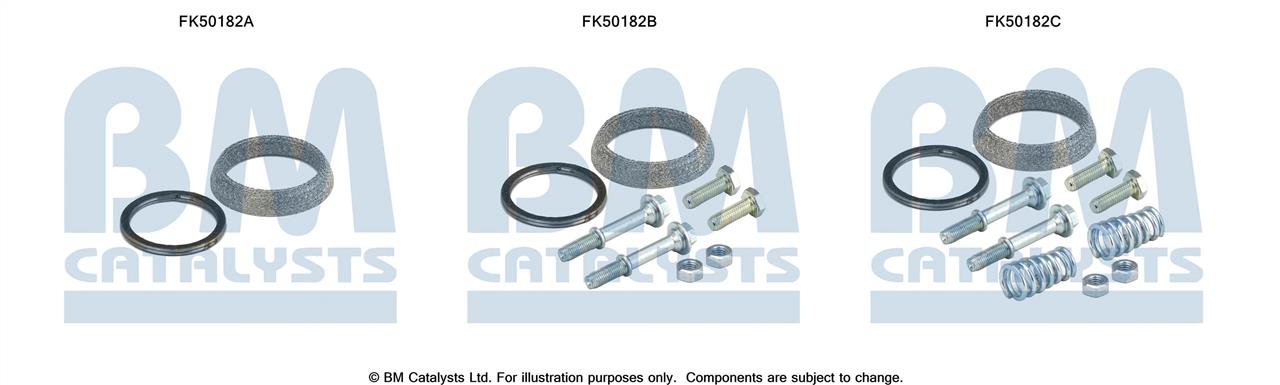 BM Catalysts FK50182 Mounting kit for exhaust system FK50182