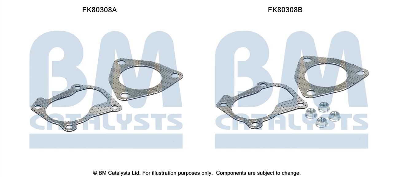 BM Catalysts FK80308 Mounting Kit, catalytic converter FK80308