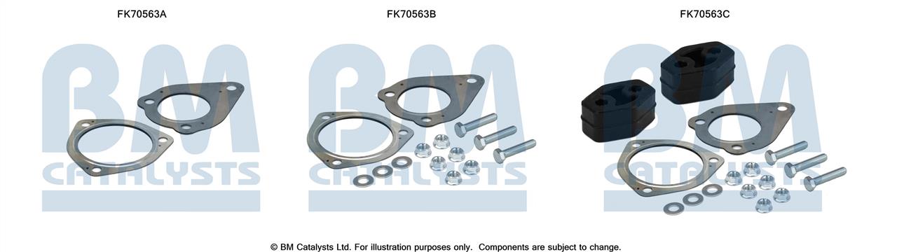 BM Catalysts FK70563 Mounting kit for exhaust system FK70563