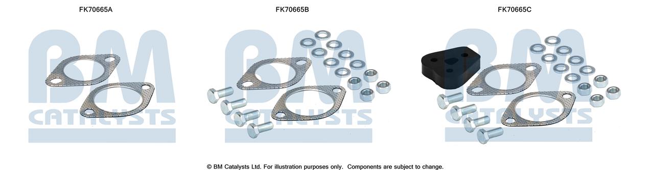 BM Catalysts FK70665 Mounting kit for exhaust system FK70665