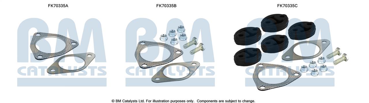 BM Catalysts FK70335 Mounting kit for exhaust system FK70335