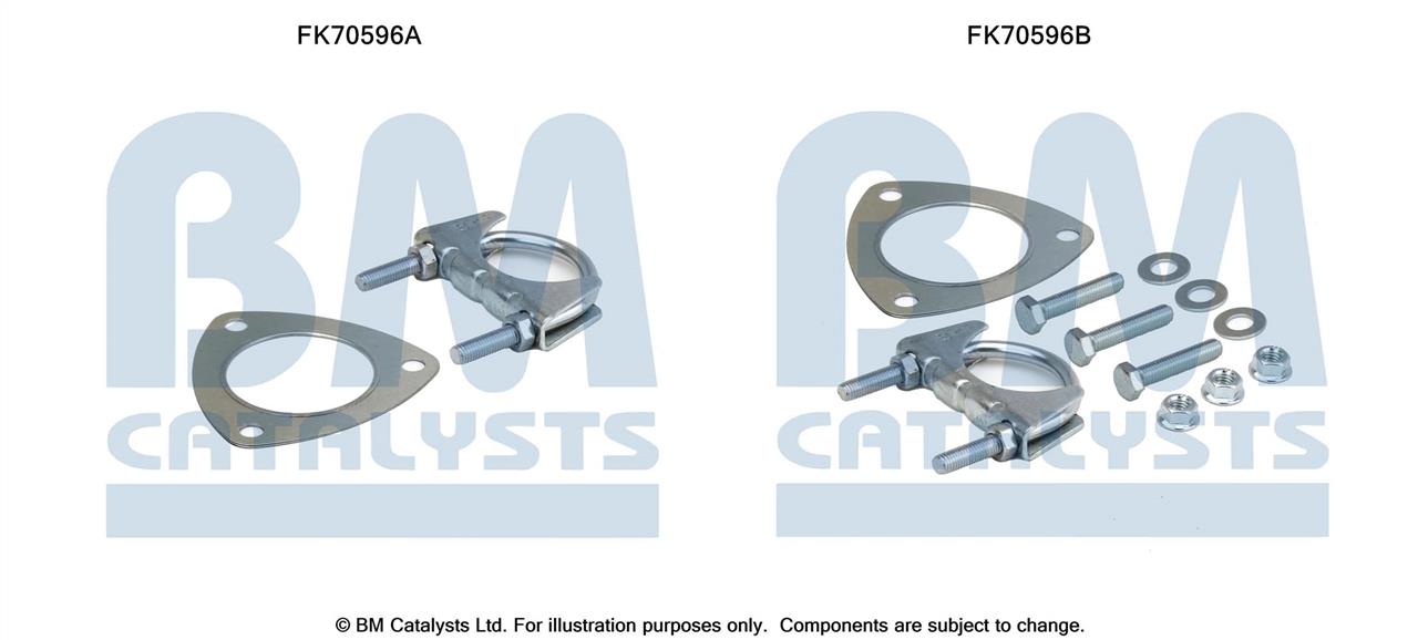 BM Catalysts FK70596 Mounting kit for exhaust system FK70596