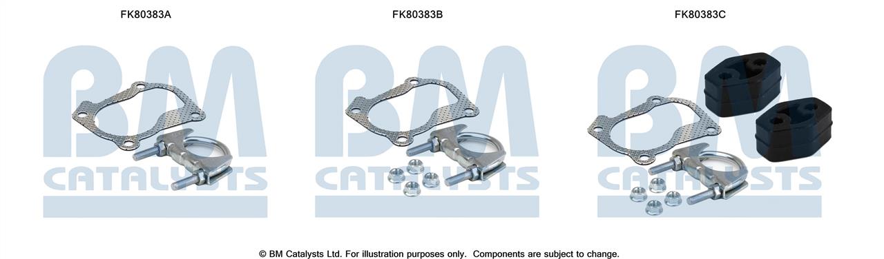 BM Catalysts FK80383 Mounting Kit, catalytic converter FK80383