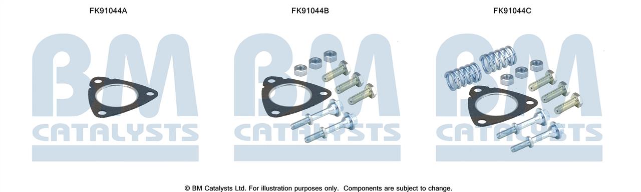 BM Catalysts FK91044 Mounting Kit, catalytic converter FK91044
