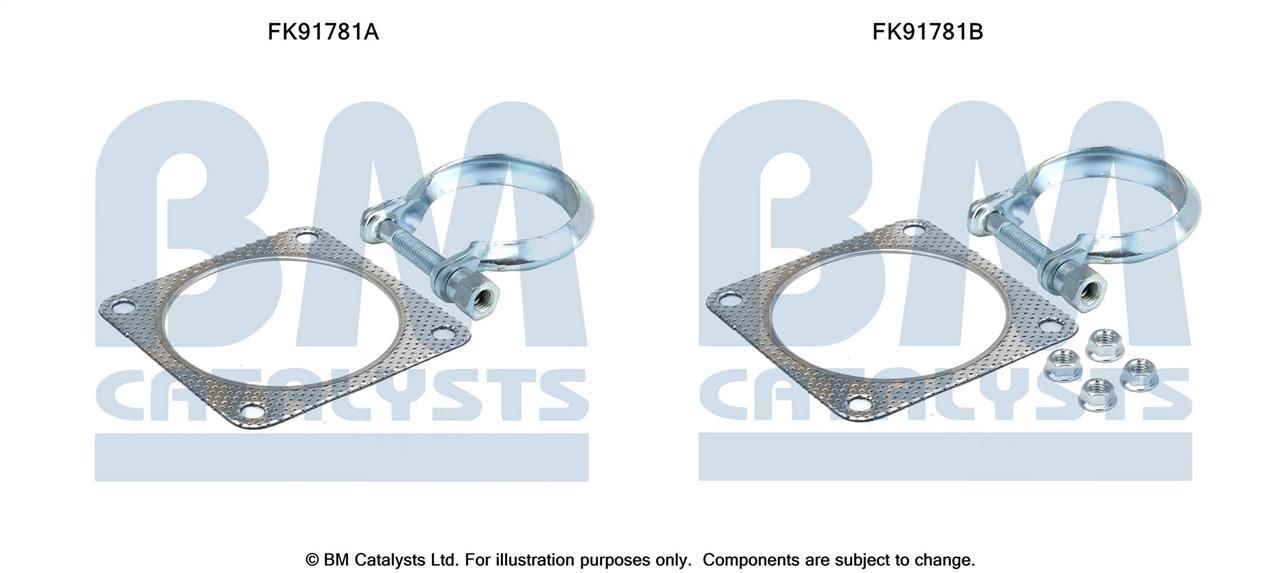 BM Catalysts FK91781 Mounting Kit, catalytic converter FK91781