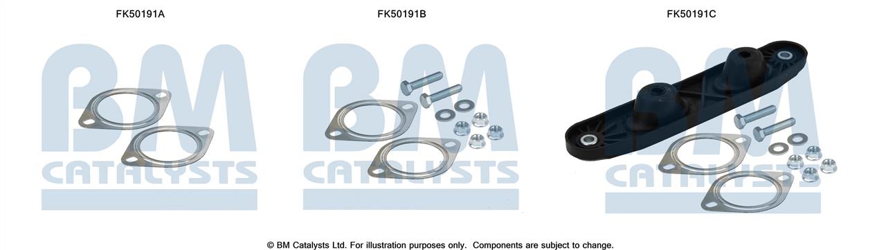 BM Catalysts FK50191 Mounting kit for exhaust system FK50191