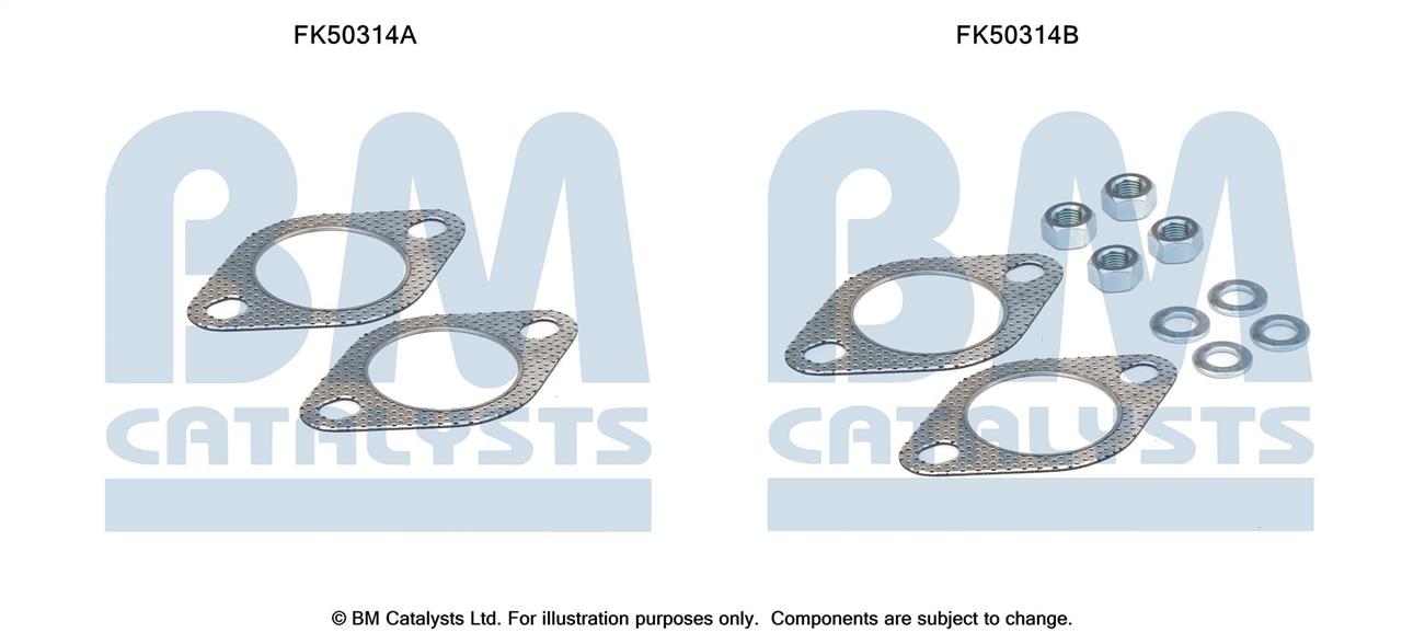 BM Catalysts FK50314 Mounting kit for exhaust system FK50314
