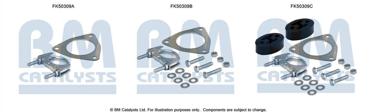 BM Catalysts FK50309 Mounting kit for exhaust system FK50309