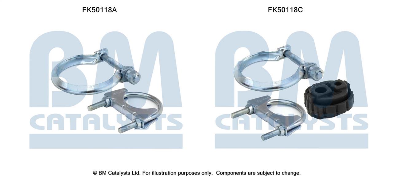 BM Catalysts FK50118 Mounting kit for exhaust system FK50118