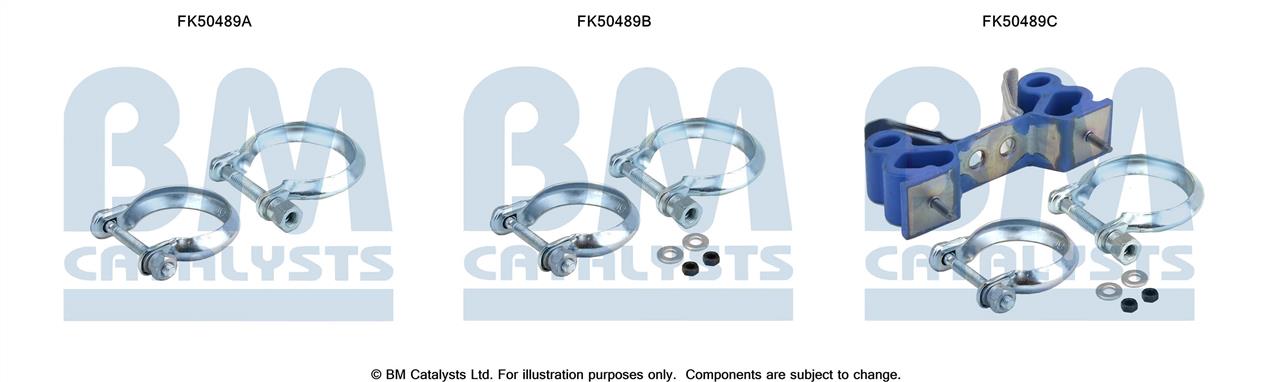 BM Catalysts FK50489 Mounting kit for exhaust system FK50489