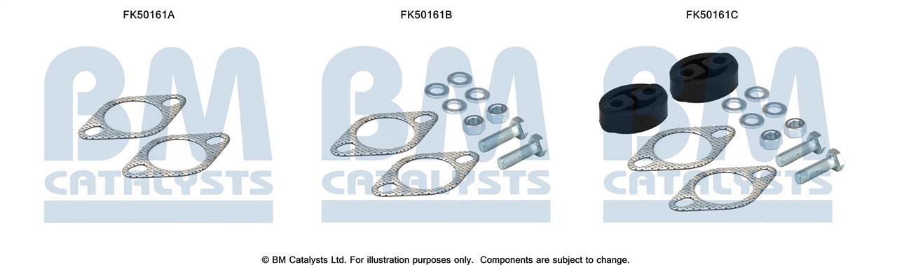 BM Catalysts FK50161 Mounting kit for exhaust system FK50161