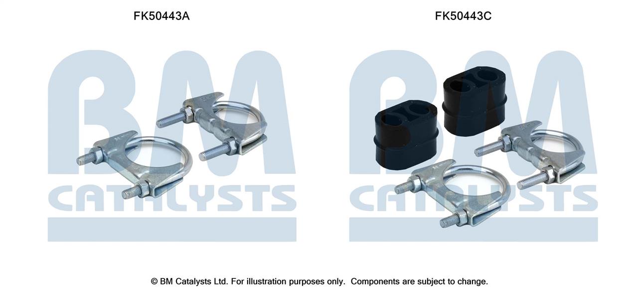BM Catalysts FK50443 Mounting kit for exhaust system FK50443