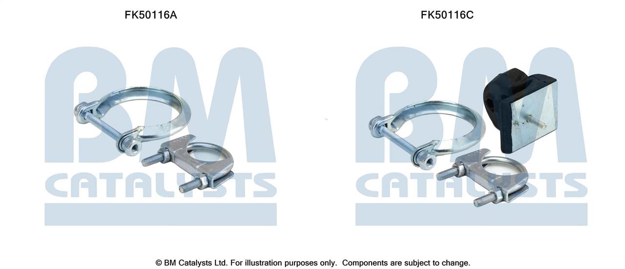 BM Catalysts FK50116 Mounting kit for exhaust system FK50116