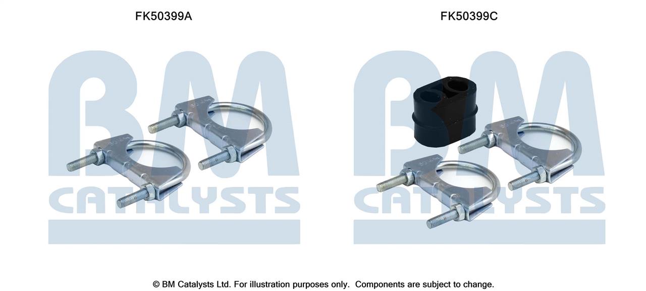 BM Catalysts FK50399 Mounting kit for exhaust system FK50399