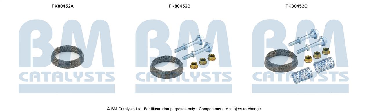 BM Catalysts FK80452 Mounting Kit, catalytic converter FK80452