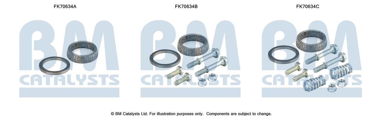 BM Catalysts FK70634 Mounting kit for exhaust system FK70634