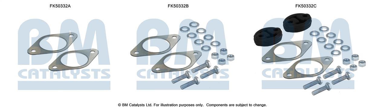 BM Catalysts FK50332 Mounting kit for exhaust system FK50332