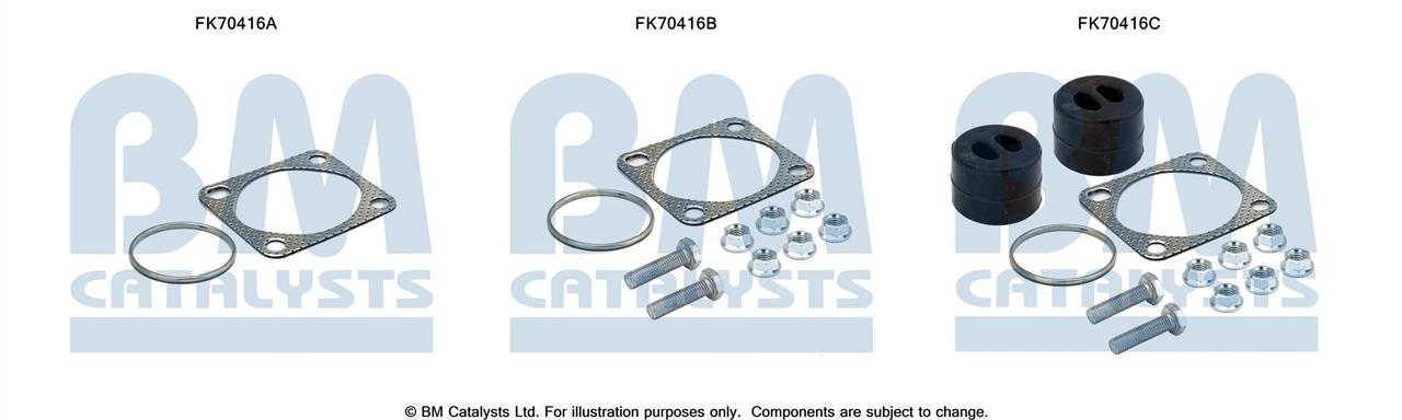 BM Catalysts FK70416 Mounting kit for exhaust system FK70416