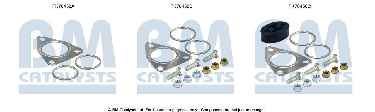 BM Catalysts FK70450 Mounting kit for exhaust system FK70450