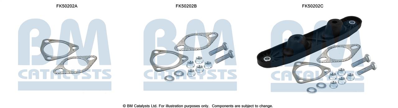 BM Catalysts FK50202 Mounting kit for exhaust system FK50202