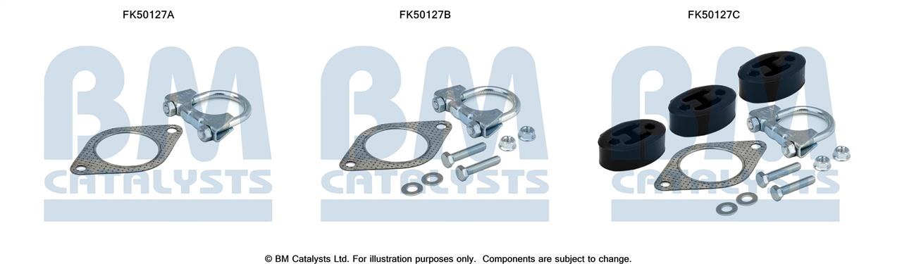 BM Catalysts FK50127 Mounting kit for exhaust system FK50127