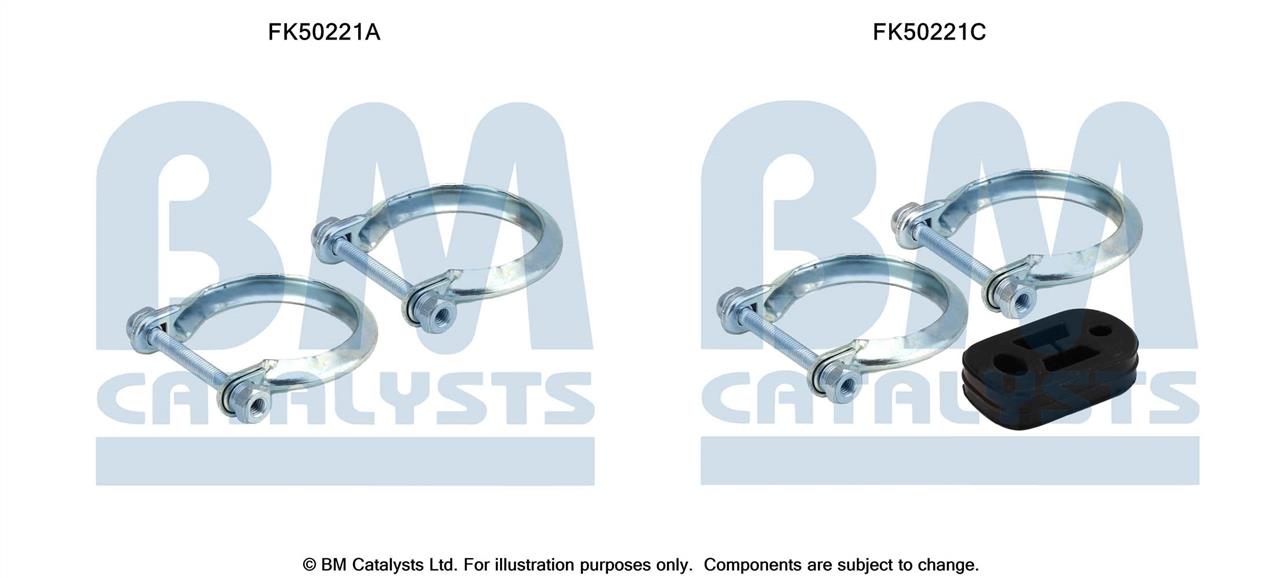 BM Catalysts FK50221 Mounting kit for exhaust system FK50221