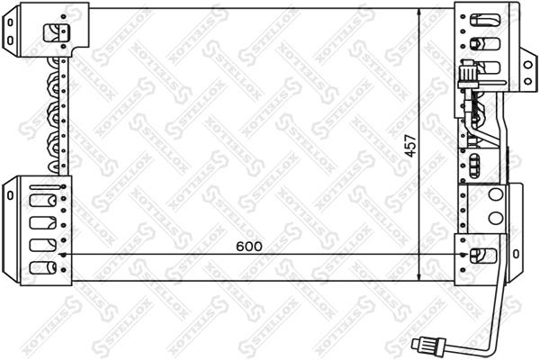 1045763SX Stellox AC Condenser
