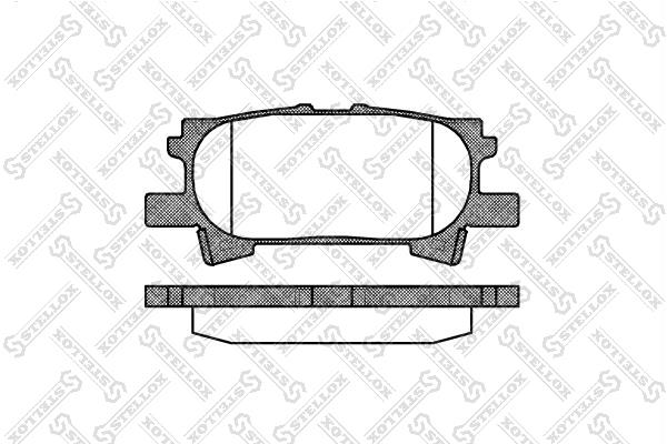 1051000SX Stellox Brake pad set