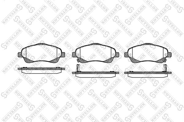 Brake pad Lotus: 1057002SX Stellox Brake pad set