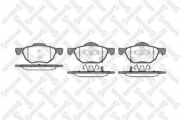 1079002SX Stellox Brake pad set