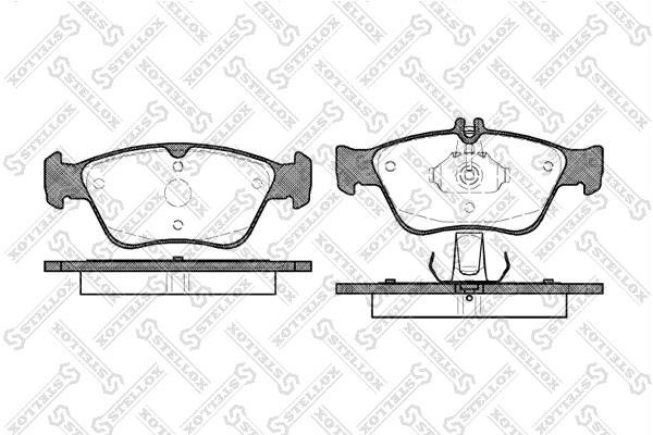 Stellox 597 000B-SX Brake Pad Set, disc brake 597000BSX