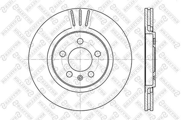 Stellox 6020-4735V-SX Front brake disc ventilated 60204735VSX