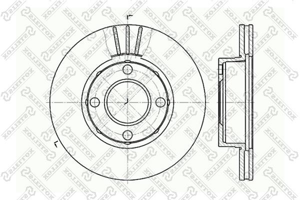 Stellox 6020-4738V-SX Front brake disc ventilated 60204738VSX