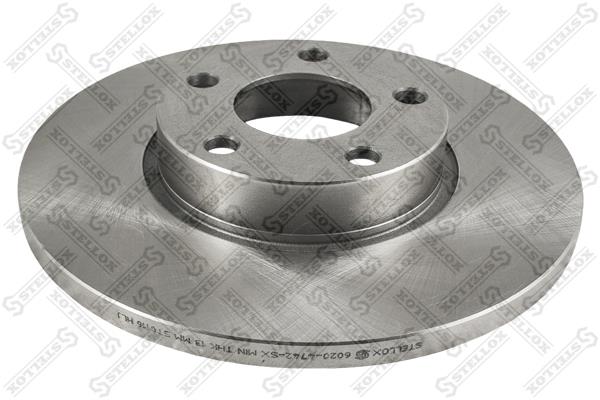 Stellox 6020-4742-SX Unventilated front brake disc 60204742SX