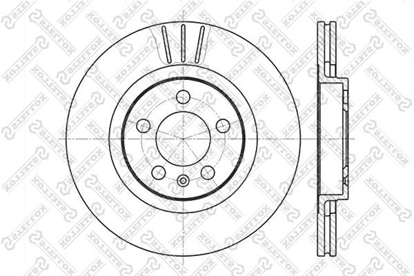 Stellox 6020-4759V-SX Front brake disc ventilated 60204759VSX