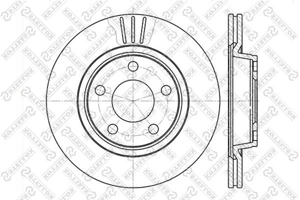 Stellox 6020-4762V-SX Front brake disc ventilated 60204762VSX