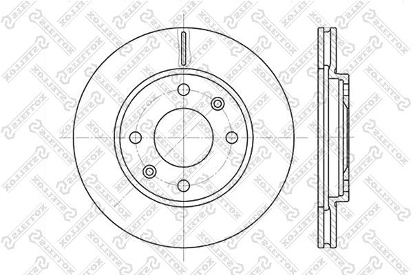 Stellox 6020-9918V-SX Front brake disc ventilated 60209918VSX